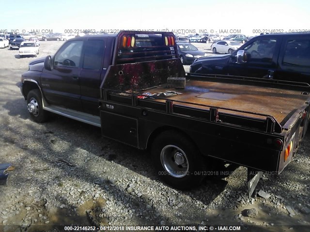 1B7MF33601J223488 - 2001 DODGE RAM 3500 RED photo 3