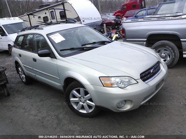 4S4BP61C467303164 - 2006 SUBARU LEGACY OUTBACK 2.5I Champagne photo 1