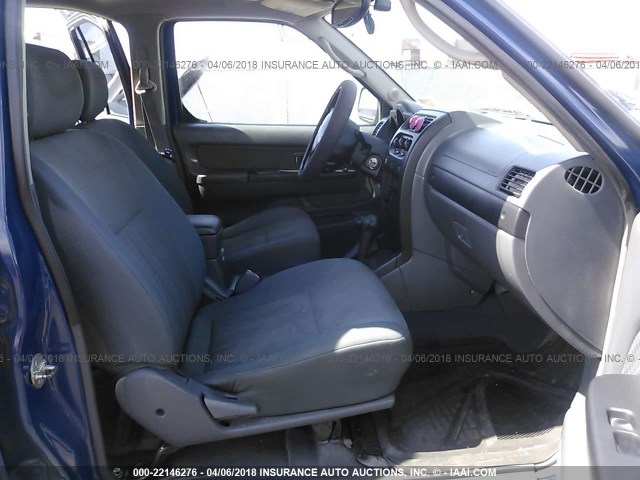 5N1ED28Y52C508316 - 2002 NISSAN XTERRA XE/SE BLUE photo 5