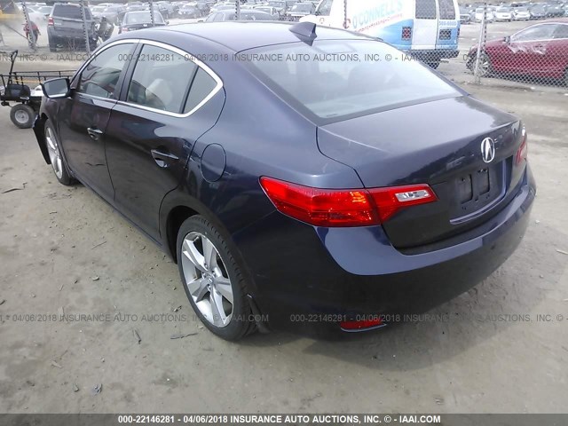 19VDE1F32EE011793 - 2014 ACURA ILX 20 BLUE photo 3