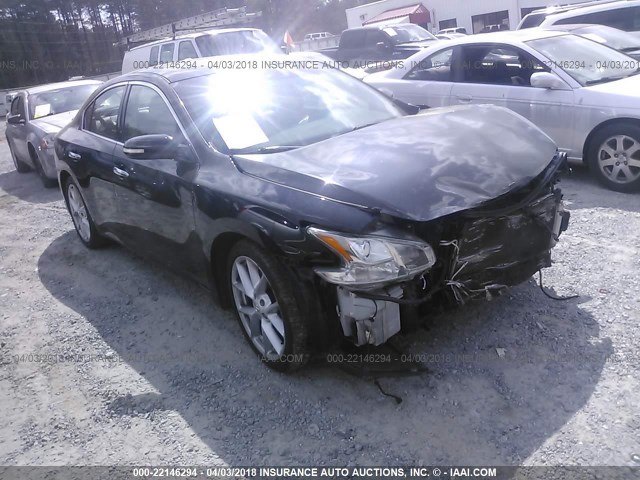 1N4AA51E89C831790 - 2009 NISSAN MAXIMA S/SV BLACK photo 1