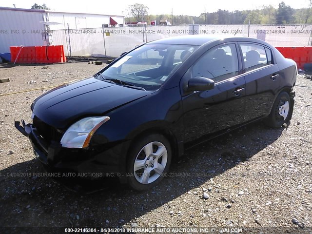 3N1AB61E88L744877 - 2008 NISSAN SENTRA 2.0/2.0S/2.0SL BLACK photo 2