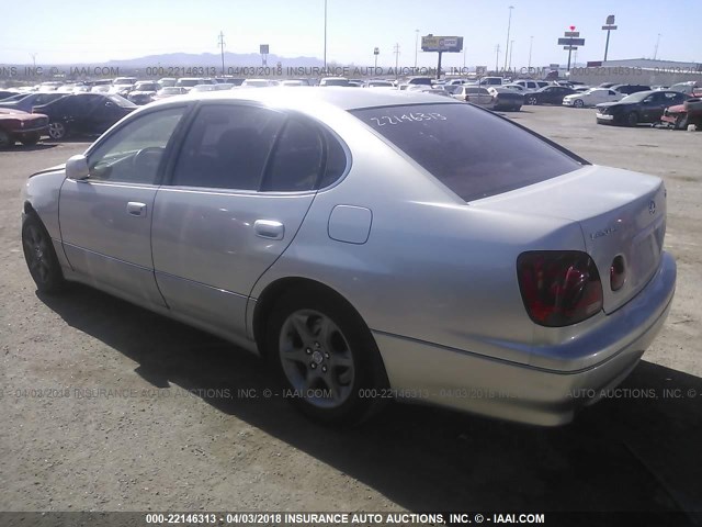 JT8BL69S310002753 - 2001 LEXUS GS 430 SILVER photo 3