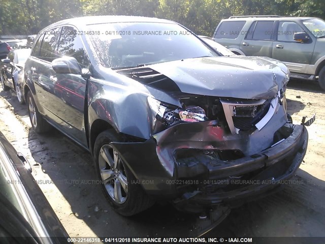 2HNYD2H39CH541950 - 2012 ACURA MDX TECHNOLOGY GRAY photo 1