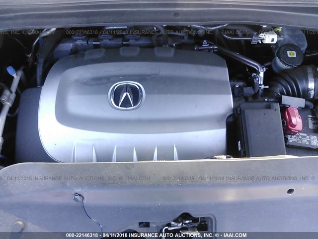 2HNYD2H39CH541950 - 2012 ACURA MDX TECHNOLOGY GRAY photo 10