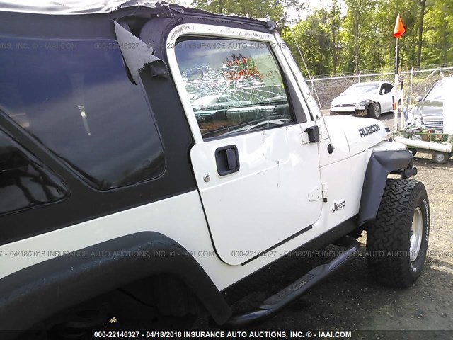 1J4FA69S63P371989 - 2003 JEEP WRANGLER / TJ RUBICON WHITE photo 6