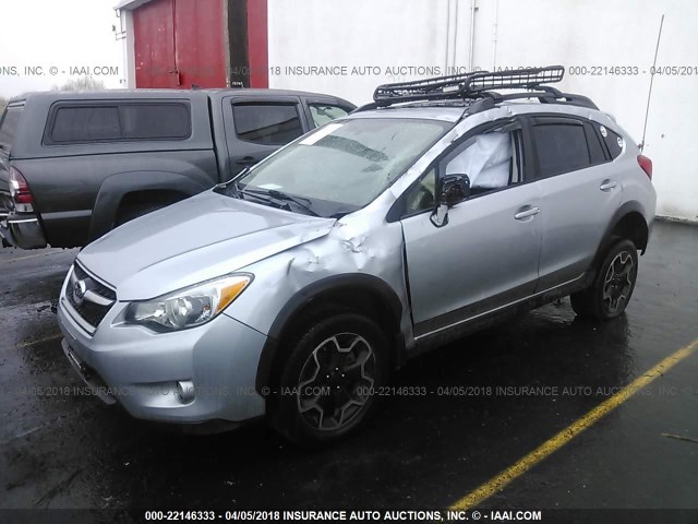 JF2GPAVC4E8214812 - 2014 SUBARU XV CROSSTREK 2.0 PREMIUM SILVER photo 2