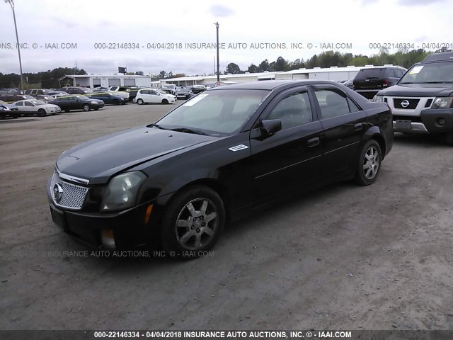 1G6DM57N630134944 - 2003 CADILLAC CTS BLACK photo 2