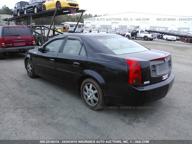 1G6DM57N630134944 - 2003 CADILLAC CTS BLACK photo 3