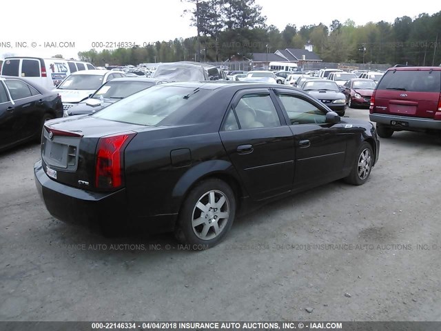 1G6DM57N630134944 - 2003 CADILLAC CTS BLACK photo 4