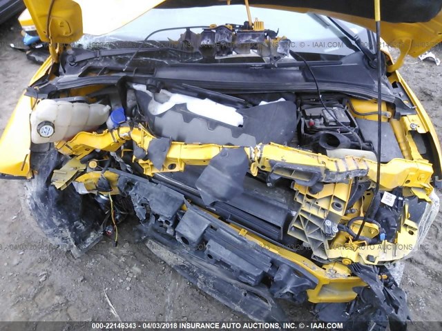 1FADP3L98DL191895 - 2013 FORD FOCUS ST YELLOW photo 10