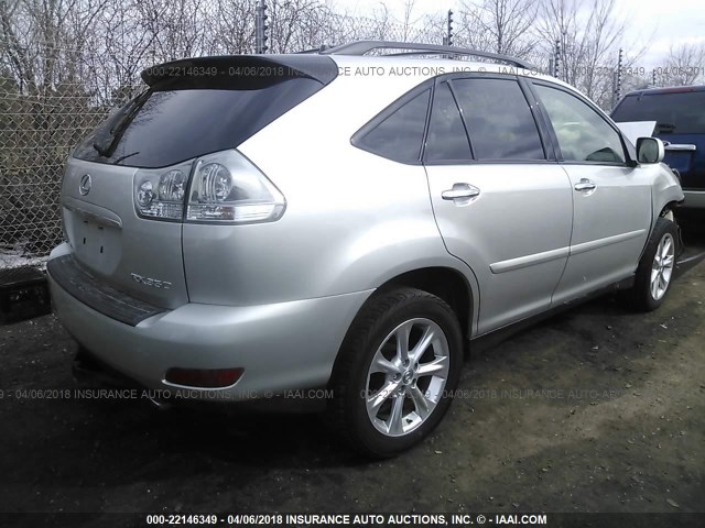 JTJHK31U482854731 - 2008 LEXUS RX 350 SILVER photo 4