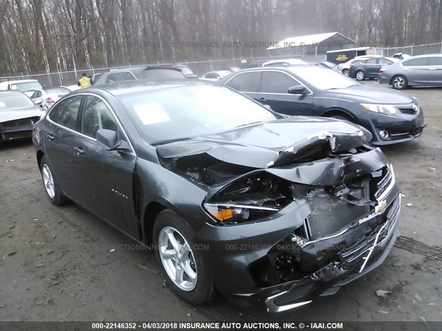 1G1ZB5ST6HF144868 - 2017 CHEVROLET MALIBU LS ნაცრისფერი ფოტო 1
