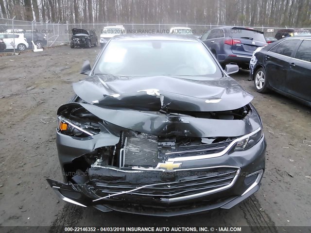 1G1ZB5ST6HF144868 - 2017 CHEVROLET MALIBU LS ნაცრისფერი ფოტო 6