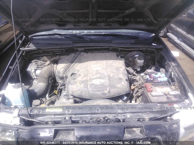 3TMJU4GN3BM122269 - 2011 TOYOTA TACOMA DOUBLE CAB PRERUNNER GRAY photo 10