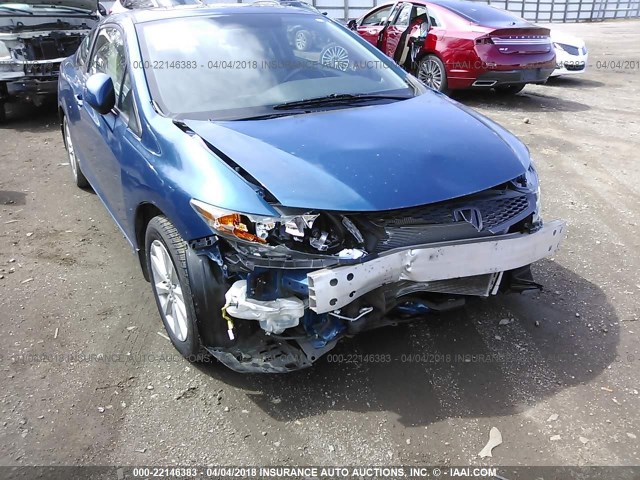 2HGFG3B15CH528454 - 2012 HONDA CIVIC EXL BLUE photo 6