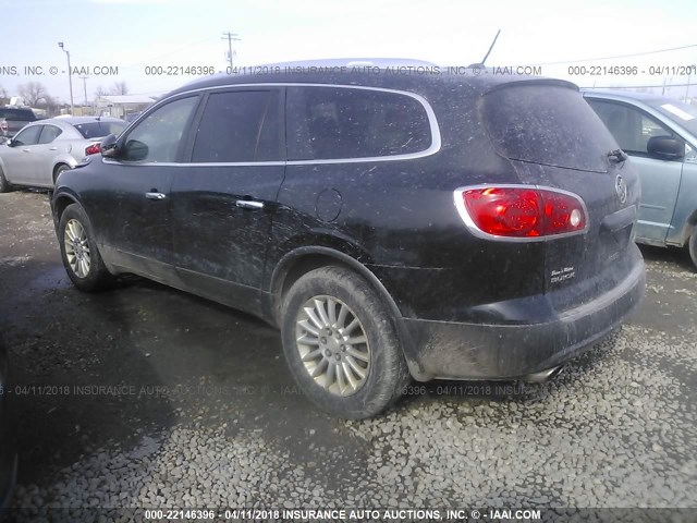 5GAEV23D69J168543 - 2009 BUICK ENCLAVE CXL BLACK photo 3