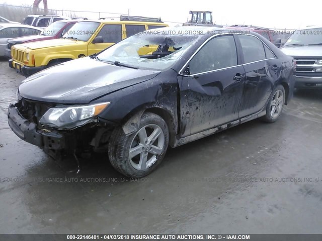 4T1BF1FK1EU383013 - 2014 TOYOTA CAMRY L/SE/LE/XLE 黑色 照片 2