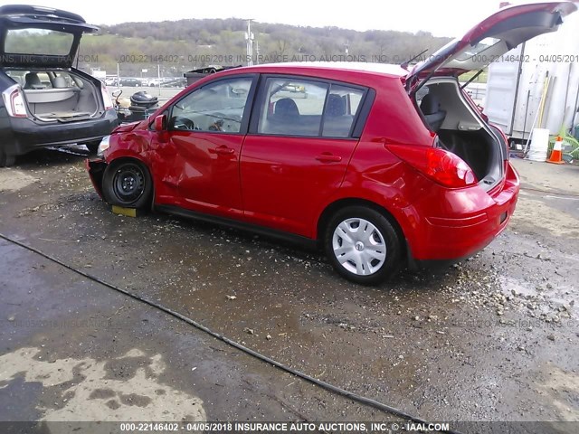 3N1BC1CP0CL365626 - 2012 NISSAN VERSA S/SL RED photo 3