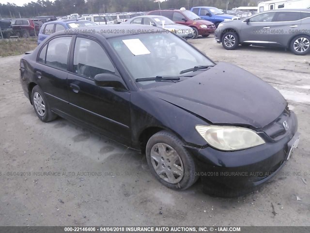 1HGES16325L027182 - 2005 HONDA CIVIC DX VP 黑色 照片 1
