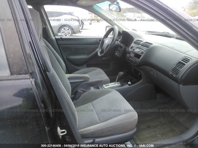 1HGES16325L027182 - 2005 HONDA CIVIC DX VP 黑色 照片 5