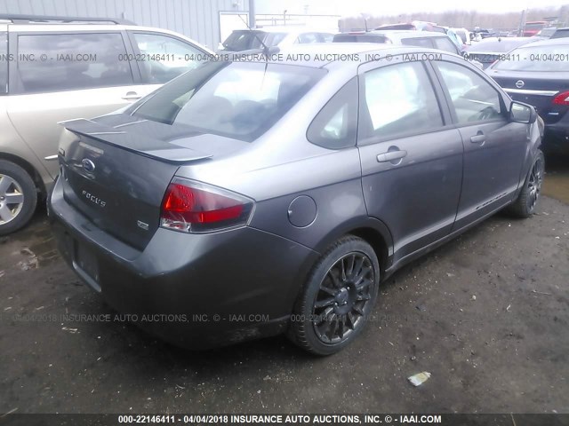 1FAHP3GN5AW131009 - 2010 FORD FOCUS SES GRAY photo 4