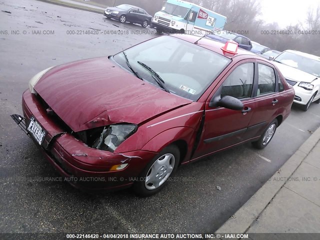 1FAFP33PX3W298077 - 2003 FORD FOCUS LX RED photo 2