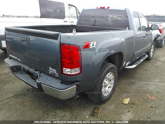 1GTEK19J07Z558549 - 2007 GMC NEW SIERRA K1500 Light Blue photo 4