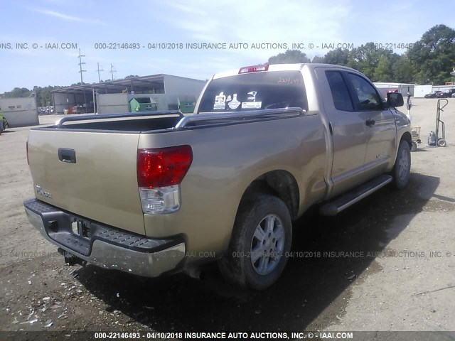 5TFRY5F15AX095175 - 2010 TOYOTA TUNDRA DOUBLE CAB SR5 GOLD photo 4