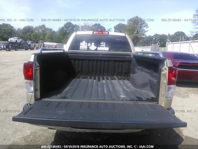 5TFRY5F15AX095175 - 2010 TOYOTA TUNDRA DOUBLE CAB SR5 GOLD photo 8