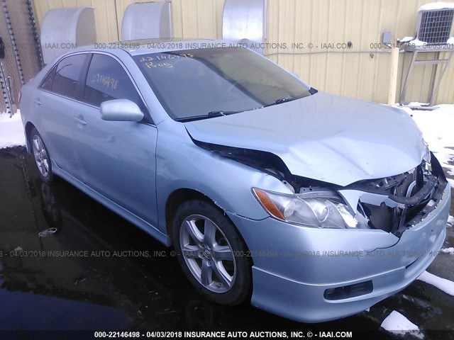 4T1BK46K58U570420 - 2008 TOYOTA CAMRY LE/XLE/SE Light Blue photo 1