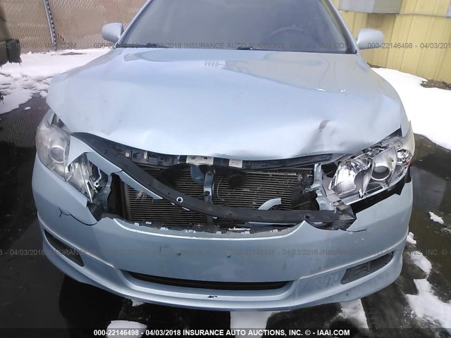 4T1BK46K58U570420 - 2008 TOYOTA CAMRY LE/XLE/SE Light Blue photo 6