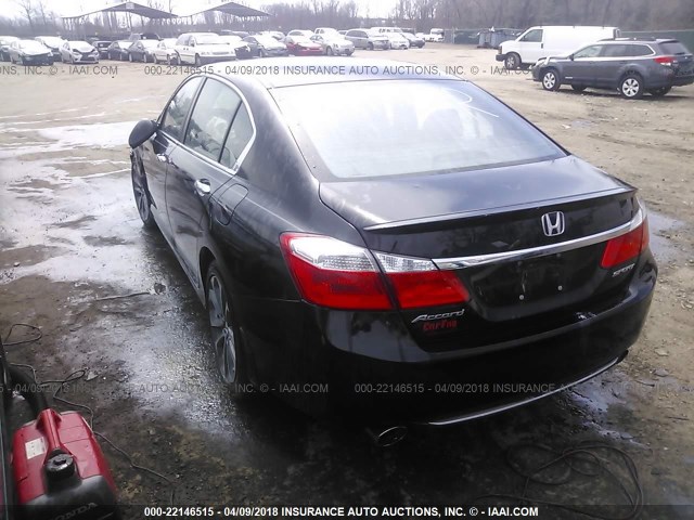 1HGCR2F54EA234274 - 2014 HONDA ACCORD SPORT BLACK photo 3