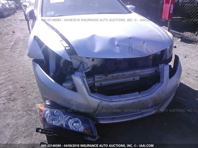 1HGCP2F60BA000272 - 2011 HONDA ACCORD SE SILVER photo 6