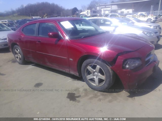 2B3CA3CV3AH222954 - 2010 DODGE CHARGER SXT MAROON photo 1