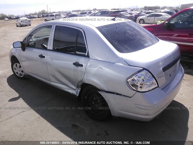 3N1CC11E89L443844 - 2009 NISSAN VERSA S/SL SILVER photo 3