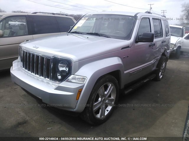 1C4PJMFK8CW162293 - 2012 JEEP LIBERTY JET SILVER photo 2