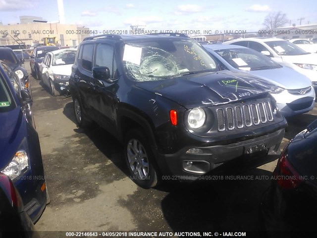 ZACCJBBB7HPF50791 - 2017 JEEP RENEGADE LATITUDE BLACK photo 1