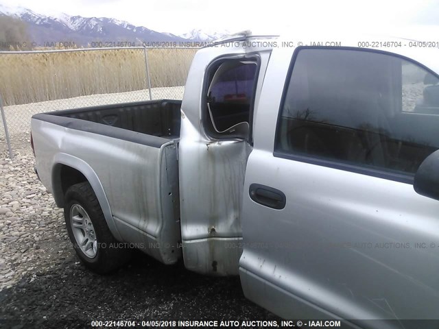 1D7HL32X03S211302 - 2003 DODGE DAKOTA SPORT SILVER photo 6