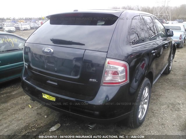 2FMDK38C79BA73479 - 2009 FORD EDGE SEL BLACK photo 4