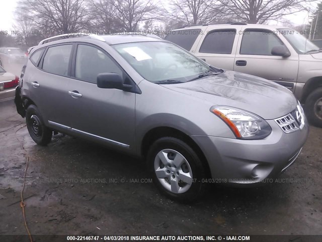 JN8AS5MV3FW256077 - 2015 NISSAN ROGUE SELECT S GRAY photo 1