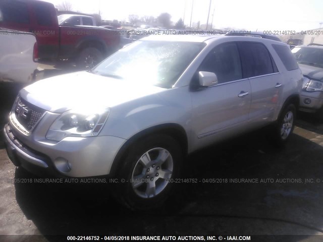 1GKEV23778J165940 - 2008 GMC ACADIA SLT-1 SILVER photo 2