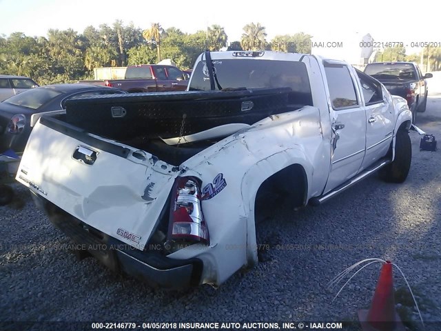 3GTP2VE39BG138210 - 2011 GMC SIERRA K1500 SLE WHITE photo 4