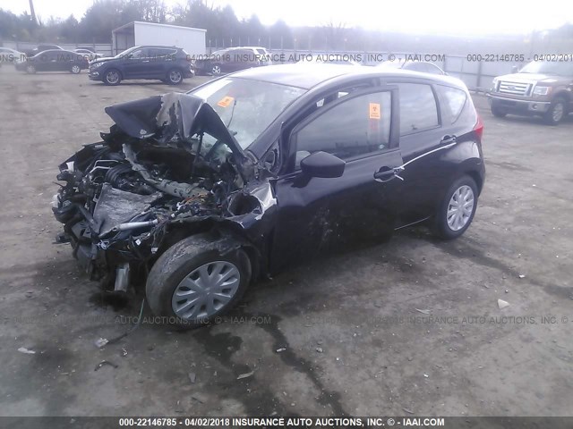 3N1CE2CP9FL399637 - 2015 NISSAN VERSA NOTE S/S PLUS/SV/SL/SR BLACK photo 2