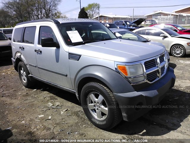 1D8GT28K27W528381 - 2007 DODGE NITRO SXT SILVER photo 1