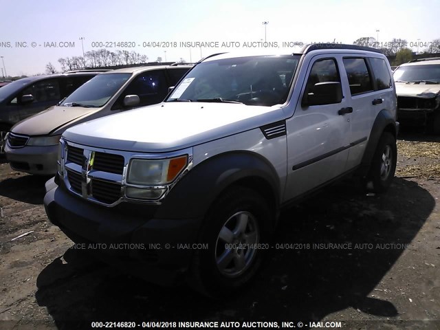 1D8GT28K27W528381 - 2007 DODGE NITRO SXT SILVER photo 2