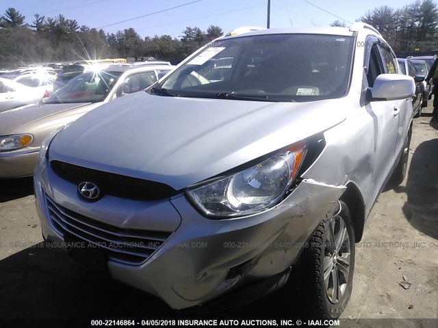 KM8JU3AC3BU285805 - 2011 HYUNDAI TUCSON GLS/LIMITED SILVER photo 2