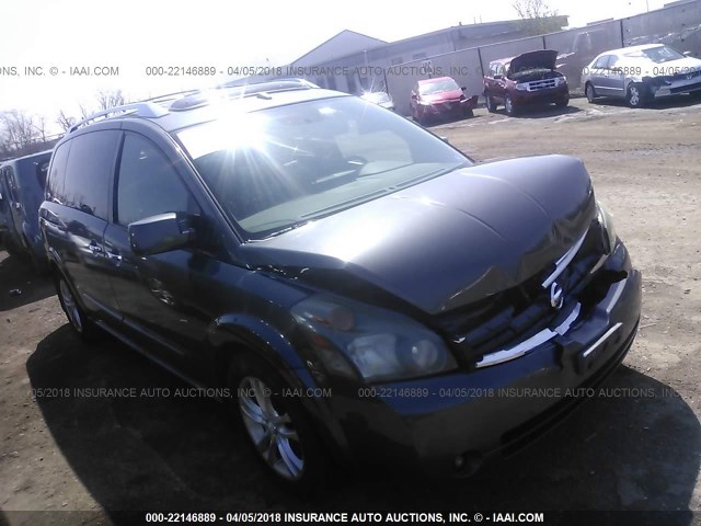 5N1BV28UX7N141731 - 2007 NISSAN QUEST S/SE/SL GRAY photo 1