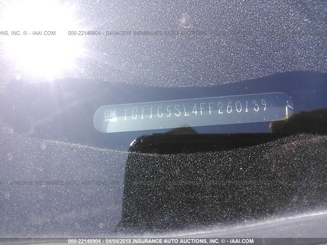 1G11C5SL4FF260139 - 2015 CHEVROLET MALIBU 1LT 灰色 照片 9