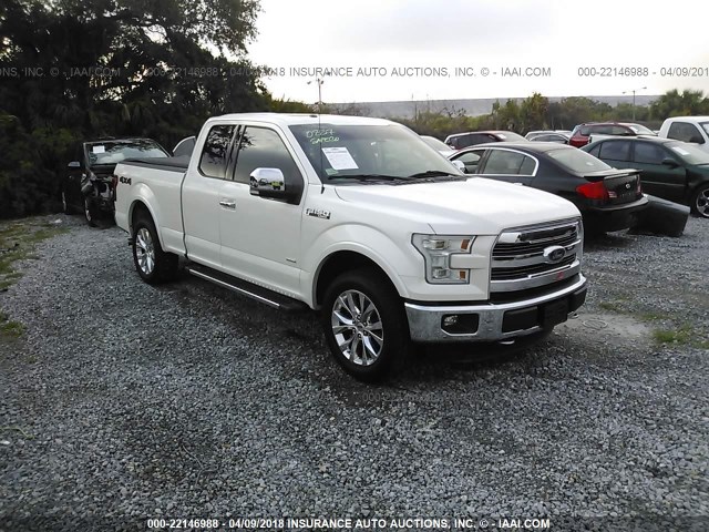 1FTFX1EG2FFA74589 - 2015 FORD F150 SUPER CAB WHITE photo 1